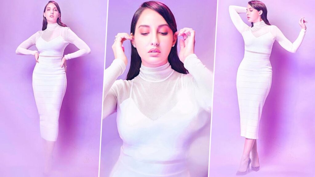 Nora Fatehi Grabs All The Attention In White Outfits