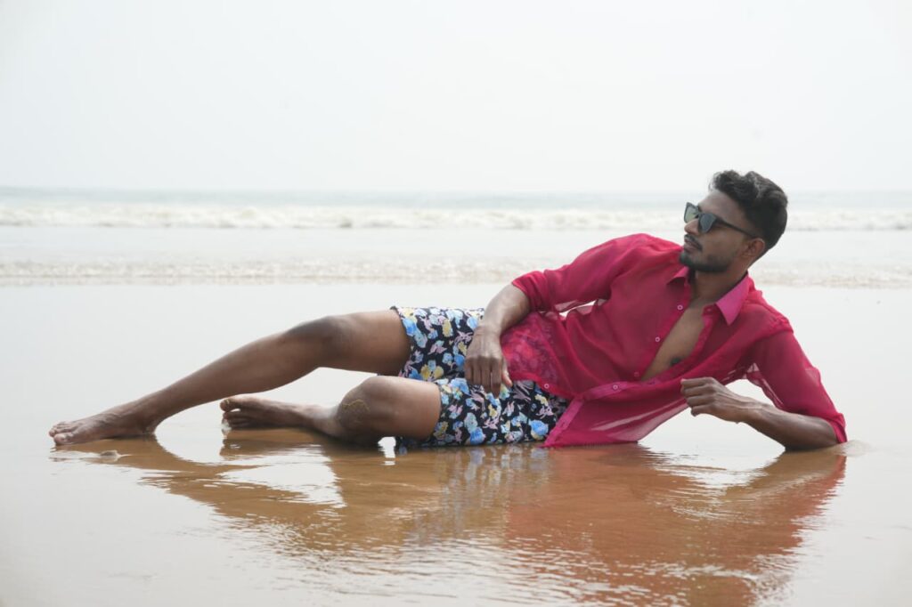 H.S. Soumyo Chhatar Represents Odisha with Confidence at Mission Dreams Mr. India 2025–26 Beach Wear Round
