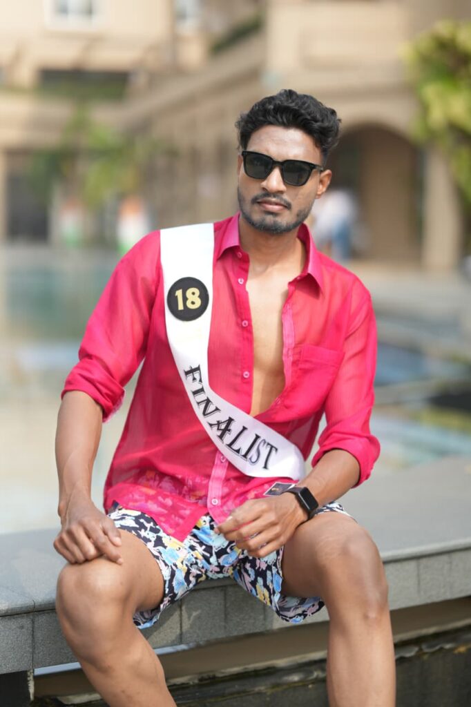 H.S. Soumyo Chhatar in Beach Wear Round at Mission Dreams Mr India 2025-26 held at Chariot Resort and Spa Puri