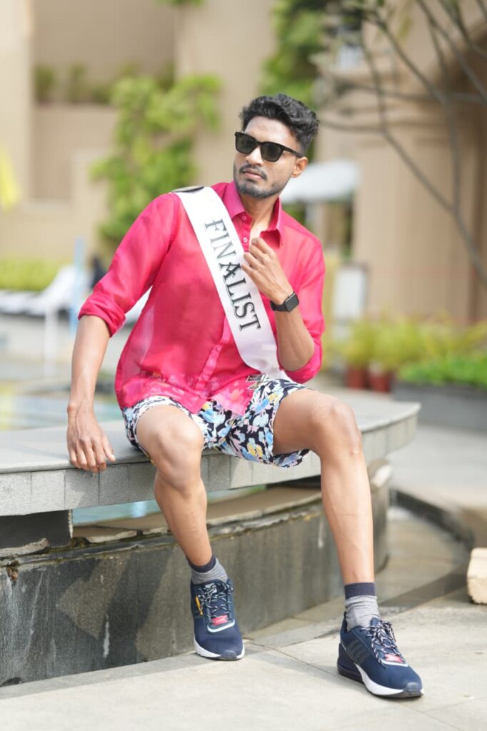 H.S. Soumyo Chhatar in Beach Wear Round at Mission Dreams Mr India 20245-26 in Puri
