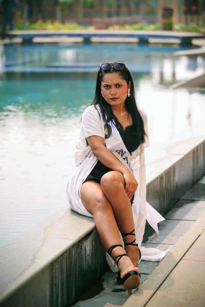 Archana Rout representing Odisha at Mission Dreams Miss India 2025-26 beach wear round