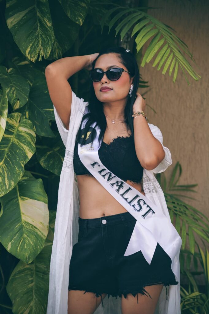 Model of the Year winner Archana Rout walking confidently at Mission Dreams Miss India beach wear segment